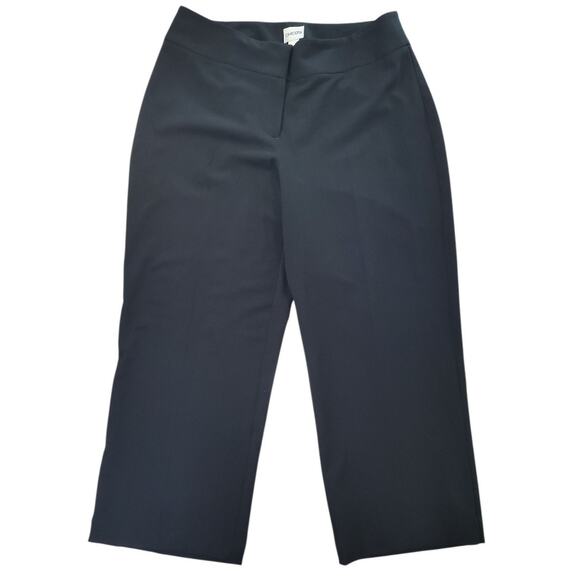 Chico’s Women’s 2S Black Straight Leg Dress Pants Office Career Short EUC - Picture 2 of 7